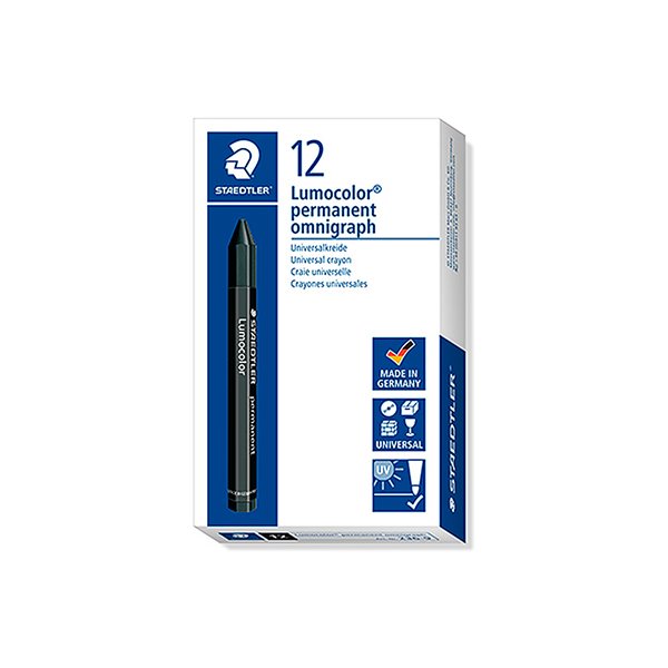 Cera Staedtler Para Marcar Negro Lumocolor Permanente Omnigraph 236 Caja De 12 Unidades