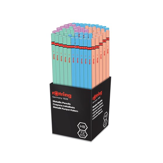 Lapices De Grafito Rotring Metallic Hb Cuerpo Colores Surtidos