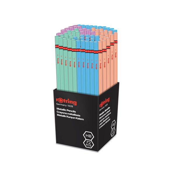 Lapices De Grafito Rotring Metallic Hb Cuerpo Colores Surtidos