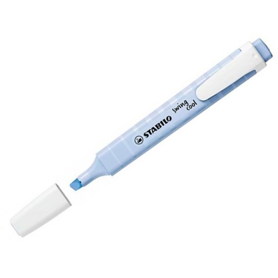 Rotulador Stabilo Fluorescente Swing Cool Pastel Azul Nublado