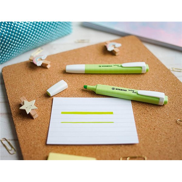 Rotulador Stabilo Fluorescente Swing Cool Pastel Chispa De Lima