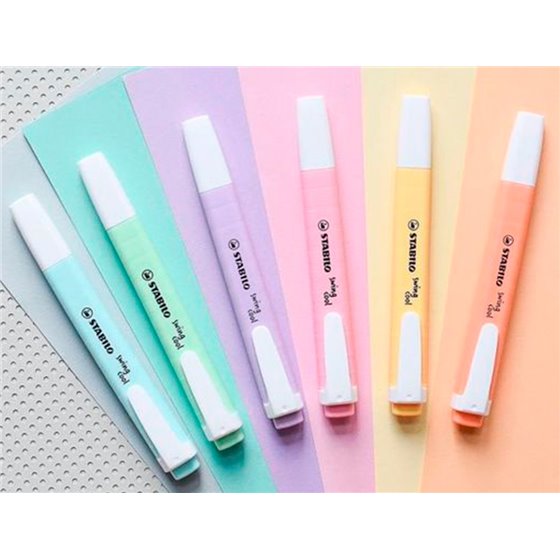 Rotulador Stabilo Fluorescente Swing Cool Color Pastel Bolsa De 6 Unidades Colores Surtidos