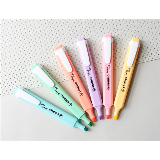 Rotulador Stabilo Fluorescente Swing Cool Color Pastel Bolsa De 6 Unidades Colores Surtidos