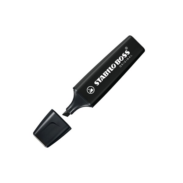 Rotulador Stabilo Boss Pastel Fluorescente Nature Colors Negro
