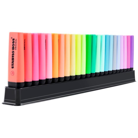 Rotulador Stabilo Boss Fluorescente 70 Deskset Estuche De 23 Unidades Colores Surtidos