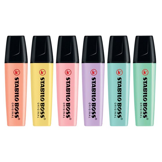 Rotulador Stabilo Boss Pastel Fluorescente 70 Estuche De 4 Unidades Colores Surtidos