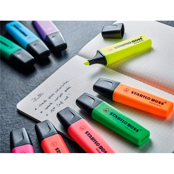 Rotulador Stabilo Boss Fluorescente 70 Estuche De 4 Unidades Colores Surtidos