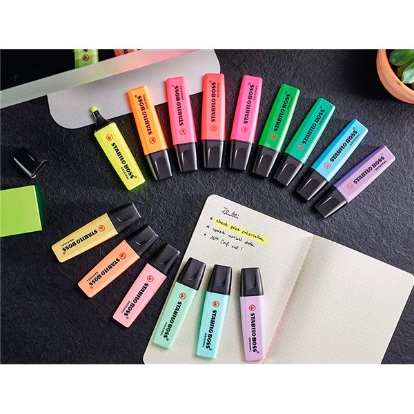 Rotulador Stabilo Boss Fluorescente 70 Estuche De 4 Unidades Colores Surtidos