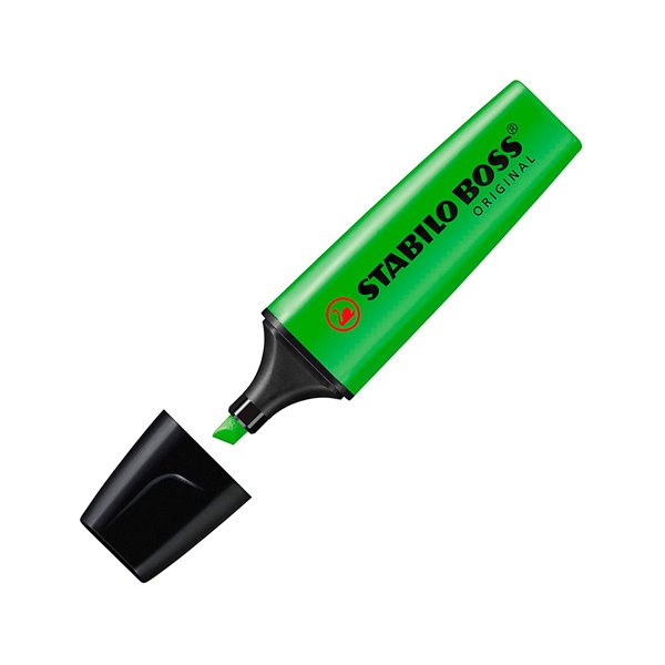 Rotulador Stabilo Boss Fluorescente 70 Verde Estuche De 4 Unidades
