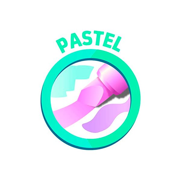 Rotulador Maped Fluorescente Peps Pastel Con Glitter Colores Surtidos
