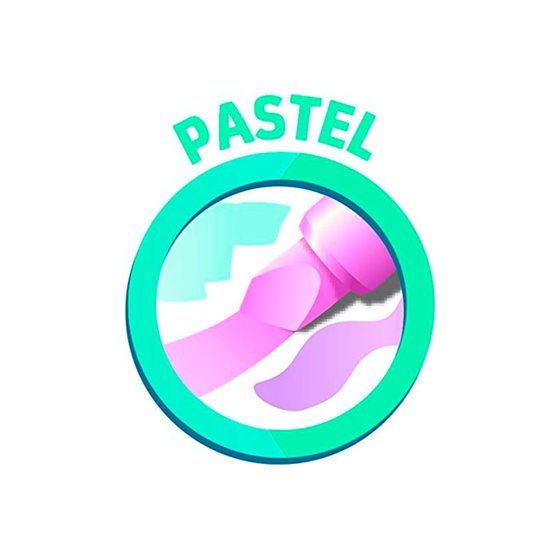 Rotulador Maped Fluorescente Peps Pastel Con Glitter Estuche De 4 Unidades Colores Surtidos