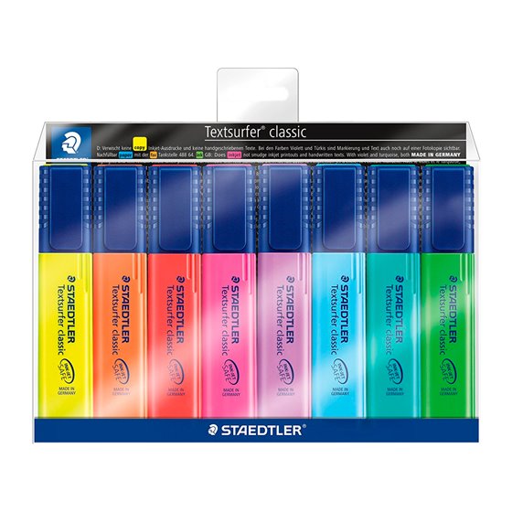 Rotulador Staedtler Textsurfer 364 Fluorescente Bolsa De 6 Unidades Colores Surtidos + 2 Regalo