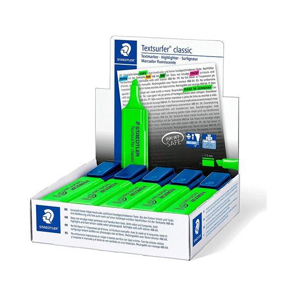 Rotulador Staedtler Textsurfer Classic 364 Fluorescente Verde