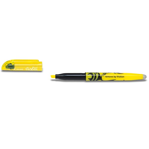 Rotulador Pilot Frixion Light Fluorescente Borrable Punta Defibra Color Amarillo
