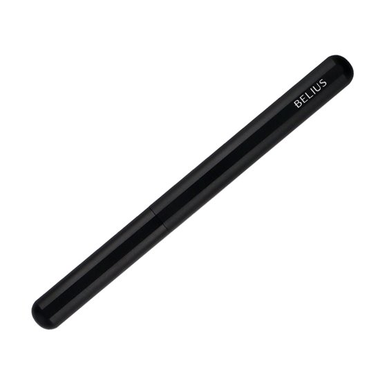 Pluma Y Funda De Similpiel Belius Space B Color Minimalista Negro Tinta Azul Caja De Diseño