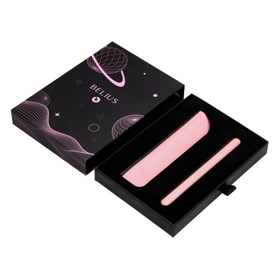 Pluma Y Funda De Similpiel Belius Space B Color Minimalista Rosa Tinta Azul Caja De Diseño