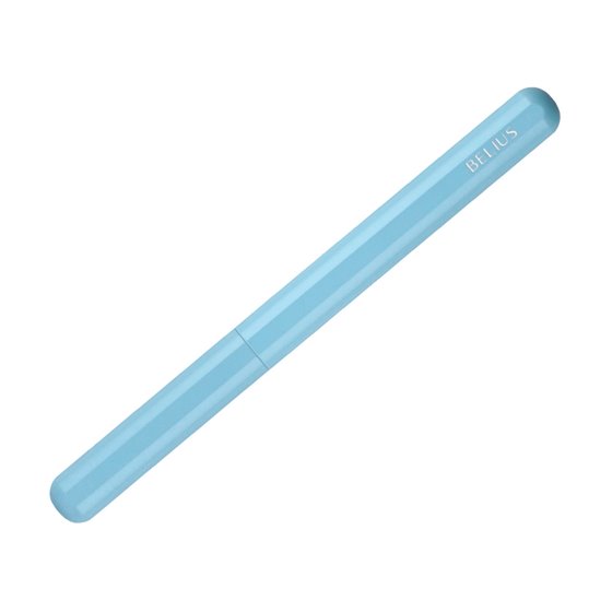 Pluma Y Funda De Similpiel Belius Space B Color Minimalista Azul Tinta Azul Caja De Diseño