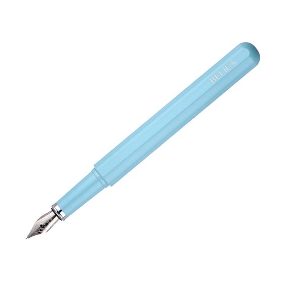 Pluma Y Funda De Similpiel Belius Space B Color Minimalista Azul Tinta Azul Caja De Diseño