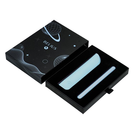 Pluma Y Funda De Similpiel Belius Space B Color Minimalista Azul Tinta Azul Caja De Diseño