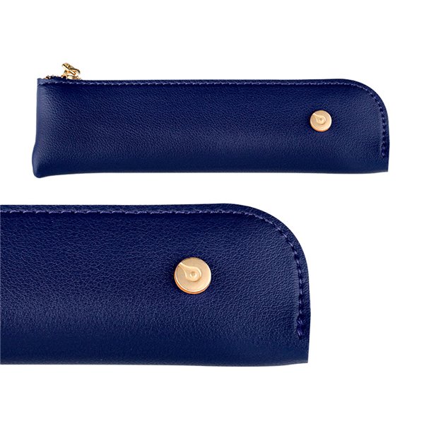 Pluma Y Estuche Belius Soiree Color Art Deco Azul Marino Y Dorado Tinta Azul Caja De Diseño