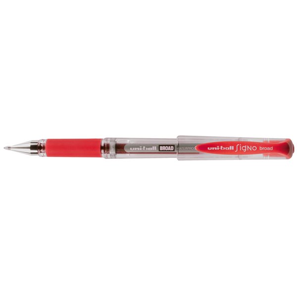 Boligrafo Uni-Ball Um-153 Signo Broad Rojo 1 Mm Tinta Gel