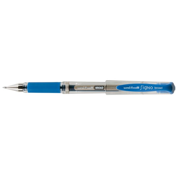 Boligrafo Uni-Ball Um-153 Signo Broad Azul 1 Mm Tinta Gel