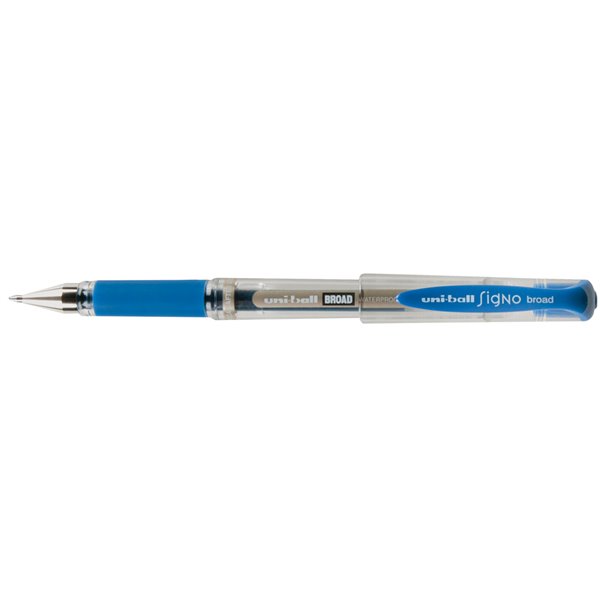 Boligrafo Uni-Ball Um-153 Signo Broad Azul 1 Mm Tinta Gel