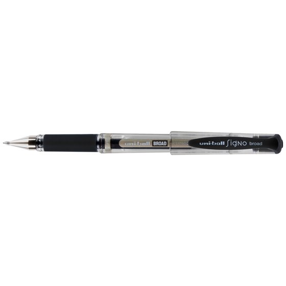 Boligrafo Uni-Ball Um-153 Signo Broad Negro 1 Mm Tinta Gel
