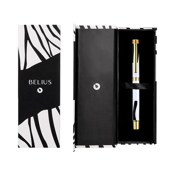 Roller Belius Dualita Cuerpo Negro Color Blanco Tinta Negra Caja De Diseño
