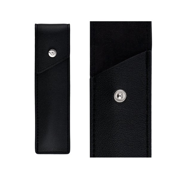 Roller Y Estuche Belius Turbo Aluminio Textura Punteada Negro Plateado Tinta Azul Caja De Diseño