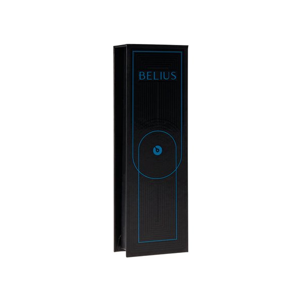 Roller Belius Turbo Aluminio Color Azul Y Negro Tinta Azul Caja De Diseño