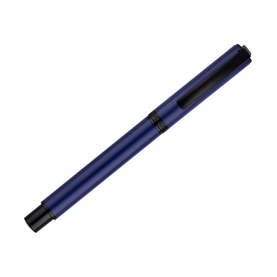 Roller Belius Turbo Aluminio Color Azul Y Negro Tinta Azul Caja De Diseño