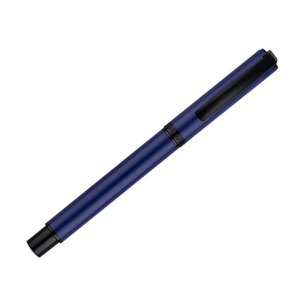 Roller Belius Turbo Aluminio Color Azul Y Negro Tinta Azul Caja De Diseño