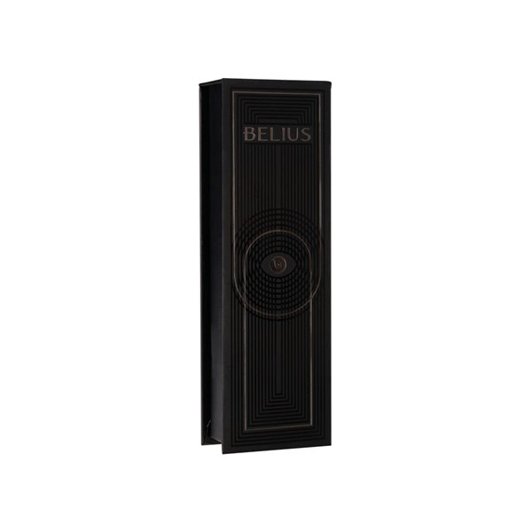 Roller Belius Turbo Aluminio Color Negro Tinta Azul Caja De Diseño