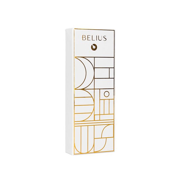 Roller Belius Carte Blanche Color Blanco Y Dorado Tinta Negra Caja De Diseño