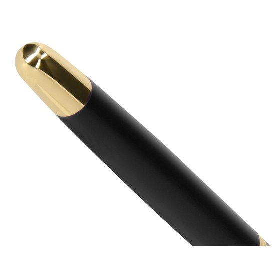 Boligrafo Y Estuche Belius Soiree Color Negro Y Dorado Tinta Azul Caja De Diseño