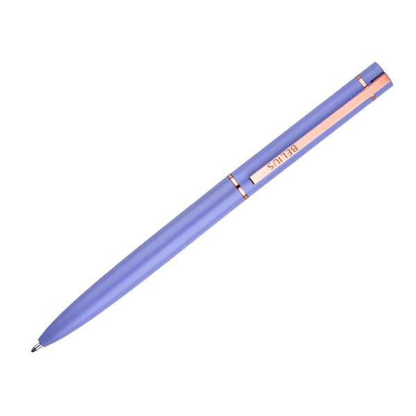 Boligrafo Belius Rose Aluminio Color Lavanda/Oro Rosa Tinta Azul Caja De Diseño