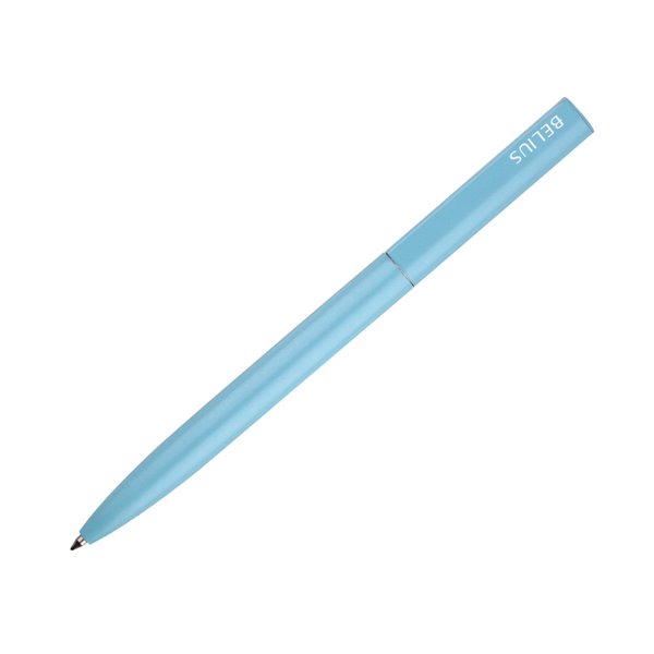 Boligrafo Belius Rocket B Aluminio Color Minimalista Azul Tinta Azul Caja Cilindrica