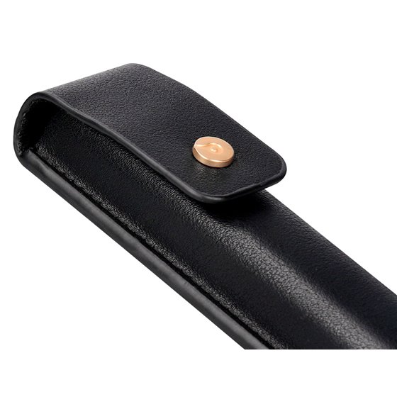 Boligrafo Y Estuche Belius Passion Dor Aluminio Textura Cepillada Color Negro Y Dorado Tinta Azul Caja Diseño