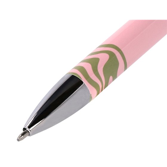 Boligrafo Belius Ink Dreams Aluminio Color Rosa Y Verde Matcha Plateado Frase Interior Tinta Azul Caja De Diseño