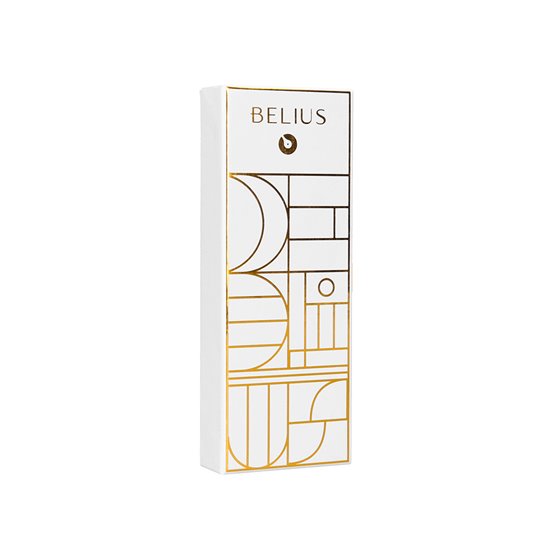 Boligrafo Belius Carte Blanche Color Y Blanco Dorado Tinta Azul Caja De Diseño