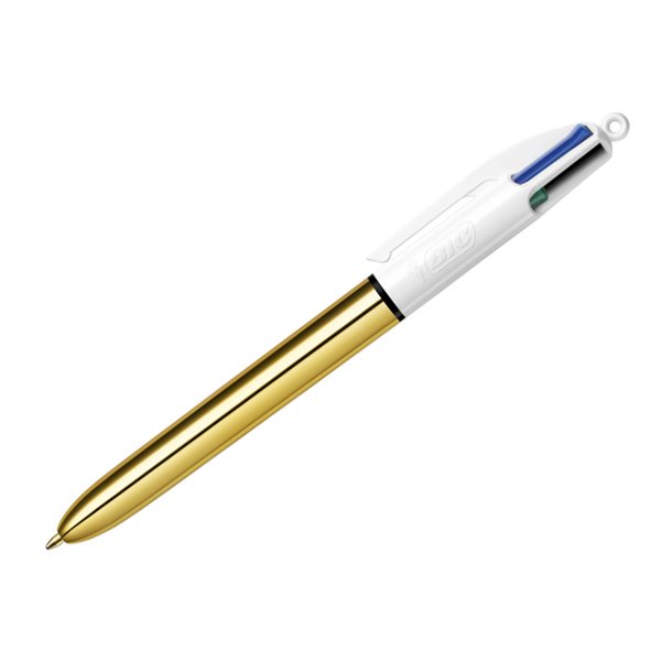 Set Escritura Bic 1 Cuatro Colores Shine + 1 Fluorescente Grip Pastel + 1 Notebook