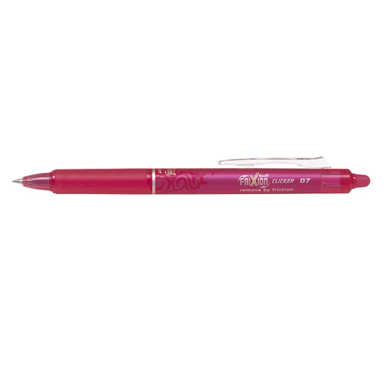 Boligrafo Pilot Frixion Clicker Borrable 0,7 Mm Color Rosa