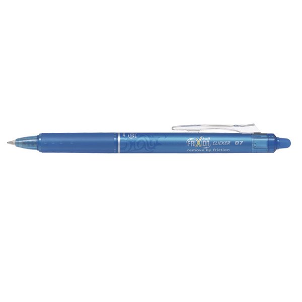 Boligrafo Pilot Frixion Clicker Borrable 0,7 Mm Color Azul Claro