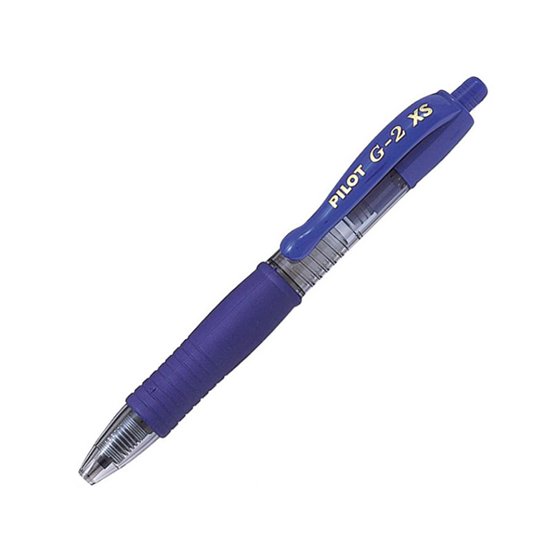 Boligrafo Pilot G-2 Pixie Azul Tinta Gel Retractil Sujecion De Caucho