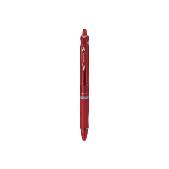 Boligrafo Pilot Acroball Rojo Tinta Aceite Punta De Bola De 1,0Mm Retractil