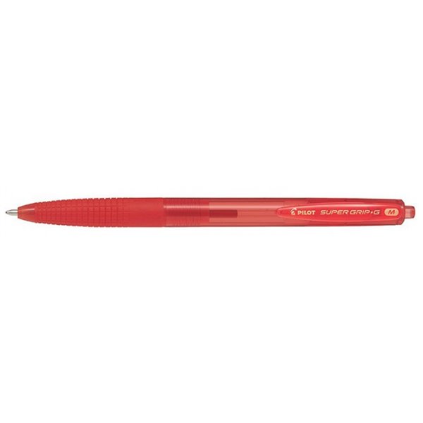 Boligrafo Pilot Super Grip G Rojo Retractil Sujecion De Caucho Tinta Base De Aceite