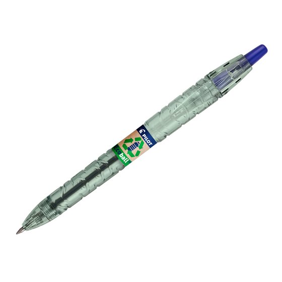 Boligrafo Pilot Ecoball Plastico Reciclado Tinta Aceite Punta De Bola 1 Mm Color Azul