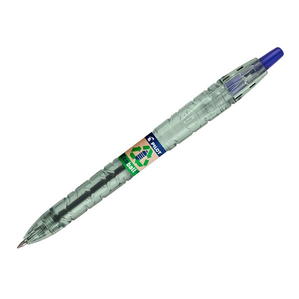 Boligrafo Pilot Ecoball Plastico Reciclado Tinta Aceite Punta De Bola 1 Mm Color Azul