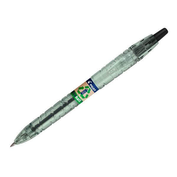 Boligrafo Pilot Ecoball Plastico Reciclado Tinta Aceite Punta De Bola 1 Mm Color Negro